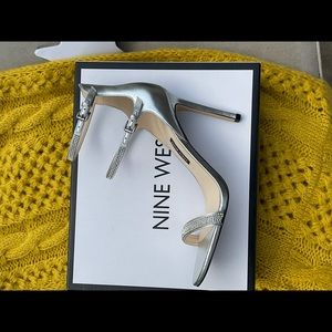 Silver Strappy Sandal